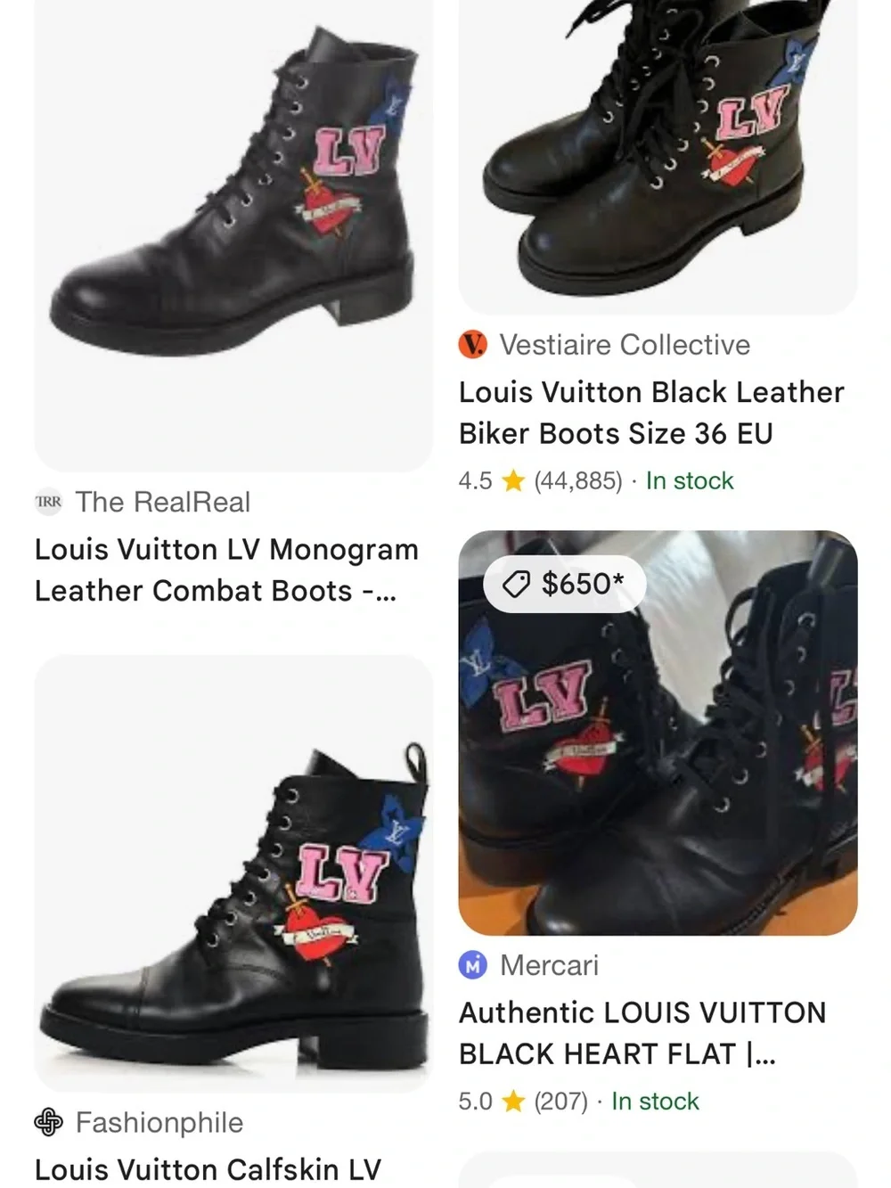 Louis Vuitton Women's Monogram Territory Flat High Ranger Boots Leather